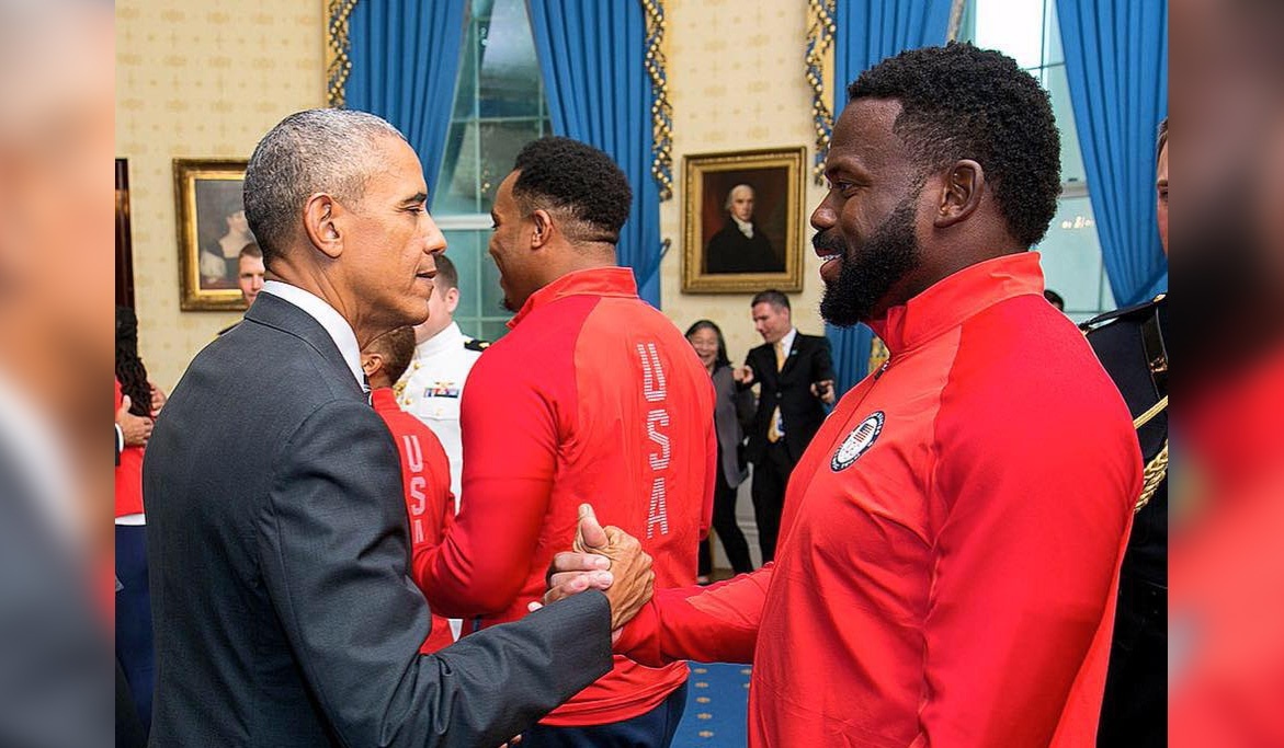 Kibwe Johnson and Barak Obama