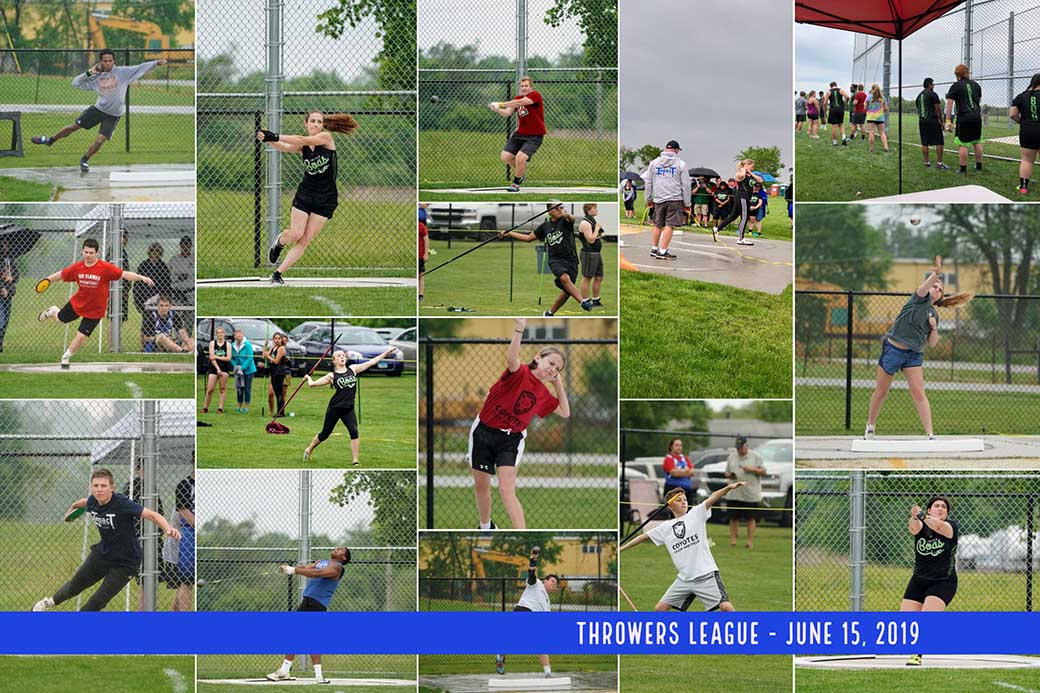 Throwers League News June 15 Meet