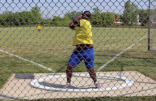 Javaris Ambrose, Men’s Shot Put and Hammer Champion