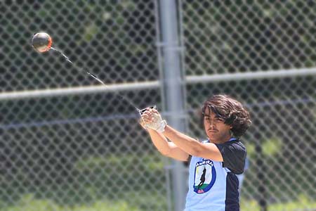 Continuing hammer throw training